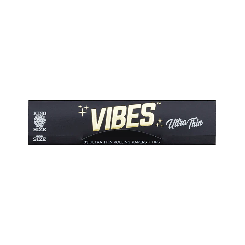 Vibes - Papers With King Size Tips - 33 Per Pack - 24 Pack Per Box