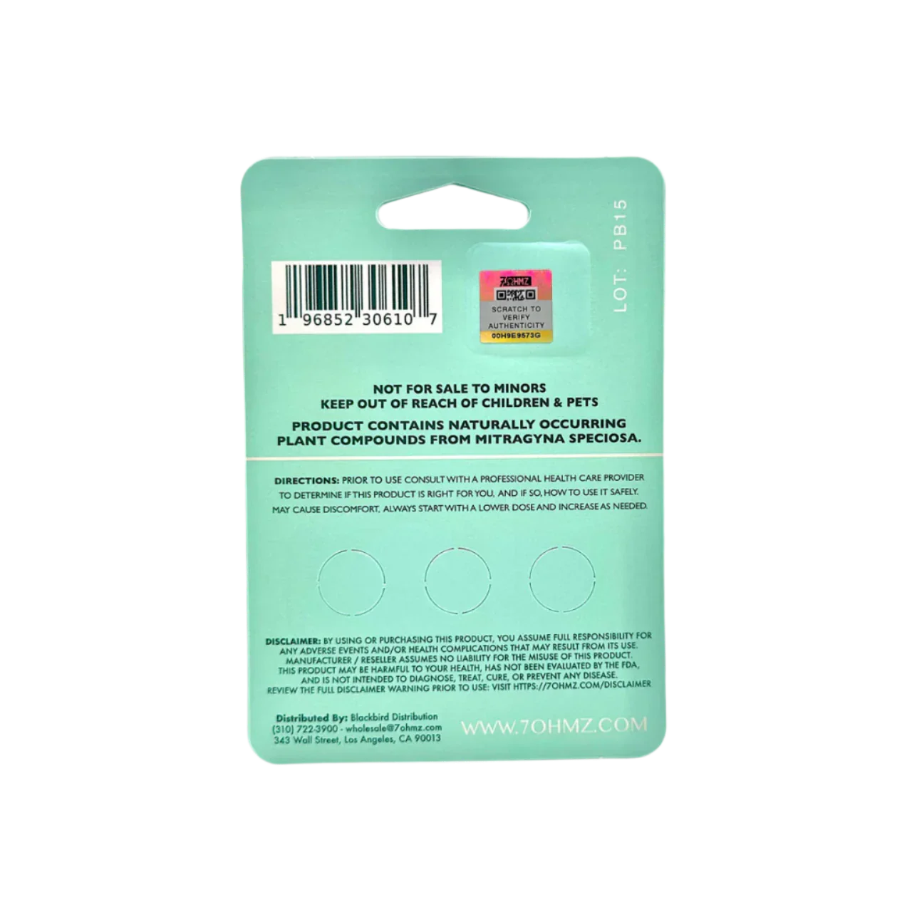 7OHMZ 7OH Tabs 84mg 6ct