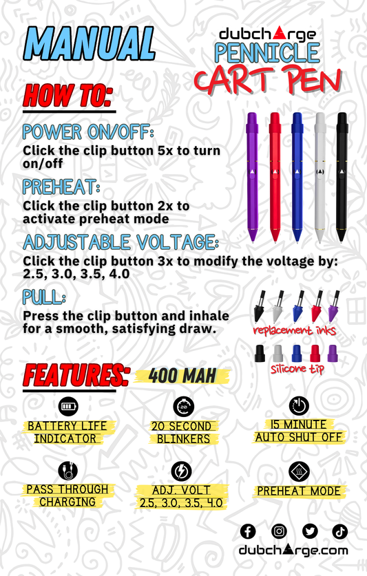 DubCharge Pennicle - Replacement Inks (2-Pack)