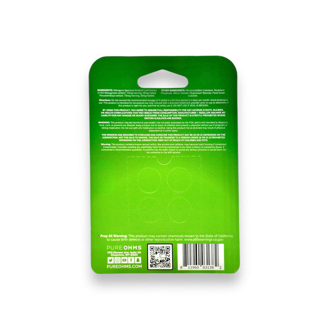 Pure Ohms 7-Hydroxymitragynine Pseudo 120mg 4ct