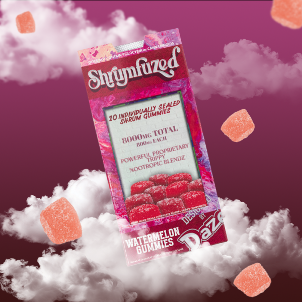 SHRUMFUZED MUSHROOM GUMMIES 10CT/PK 8000MG
