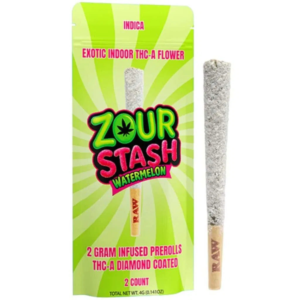 Zour Stash THCa Liquid Diamonds Pre-rolls 4g 2ct