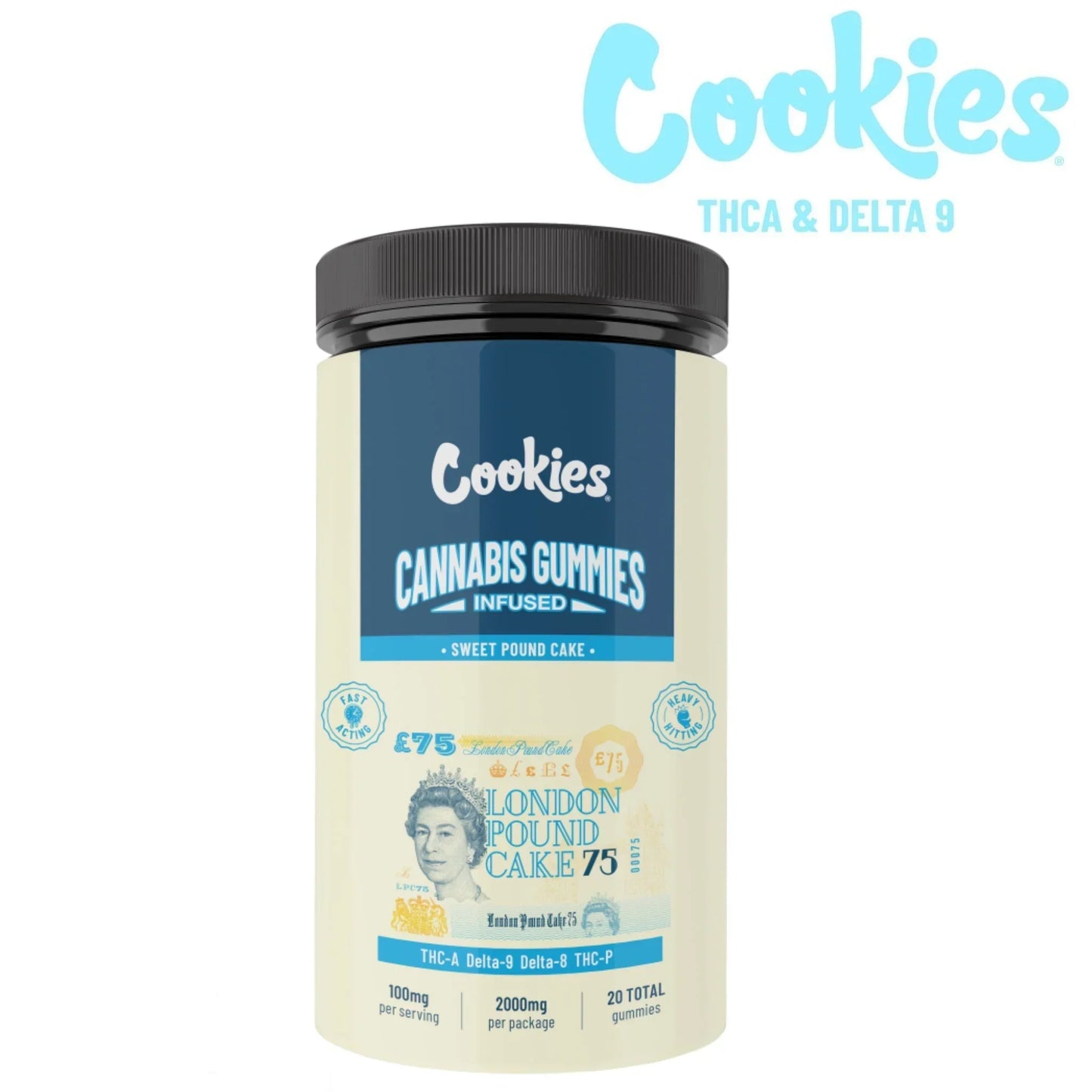 Cookies THC-A + Delta 9 Gummies - 25ct