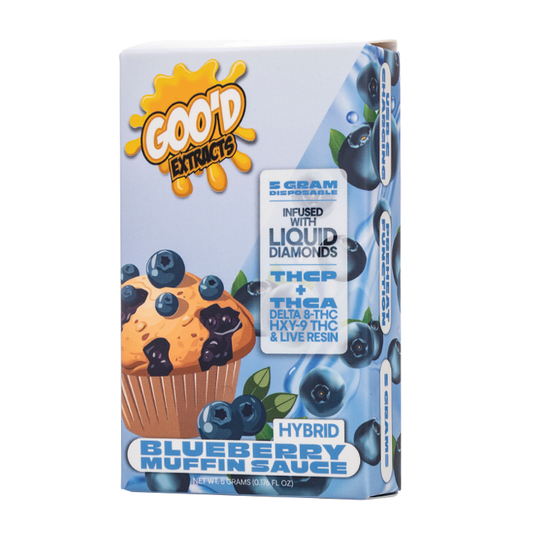 Goo'd Extracts Delta-8 + HXY9 + THC-P + THC-A Live Resin Disposable 5G