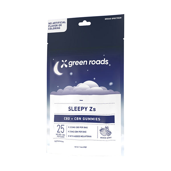 Green Roads Sleepy Zs Gummies | (10ct) 250mg