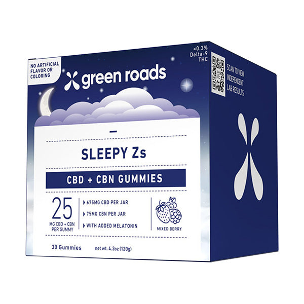 Green Roads Sleepy Zs Gummies | (30ct) 750mg