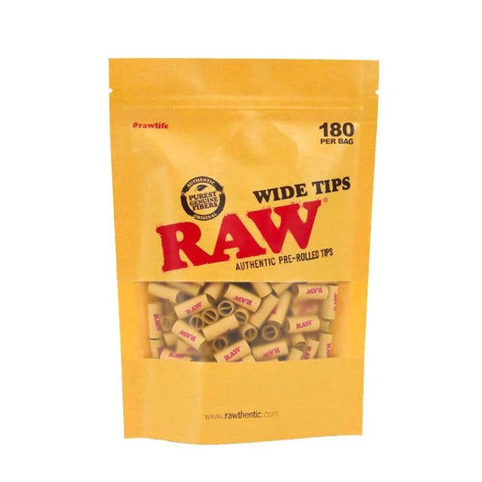 RAW Pre-Rolled Wide Tips - 180 Pack