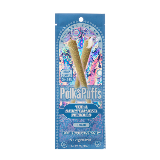 Polka Puffs THC-A Saucy Diamonds Pre Rolls