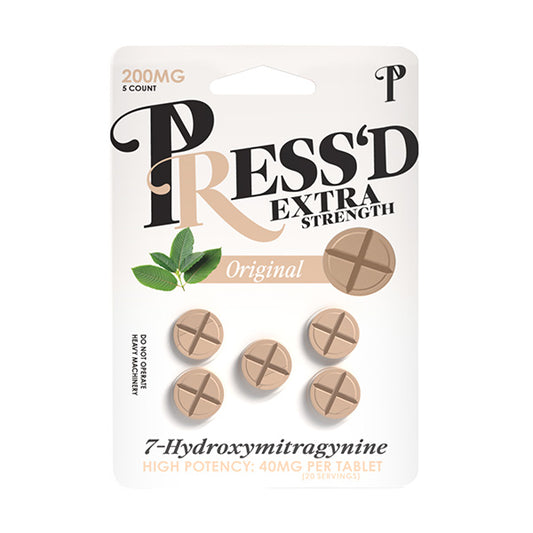 Press’d Extra Strength 7-OH Tablets | (5ct) 200mg