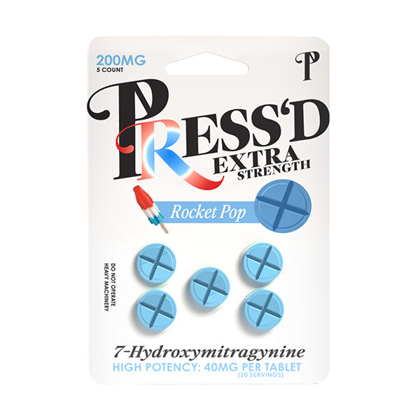 Press’d Extra Strength 7-OH Tablets | (5ct) 200mg