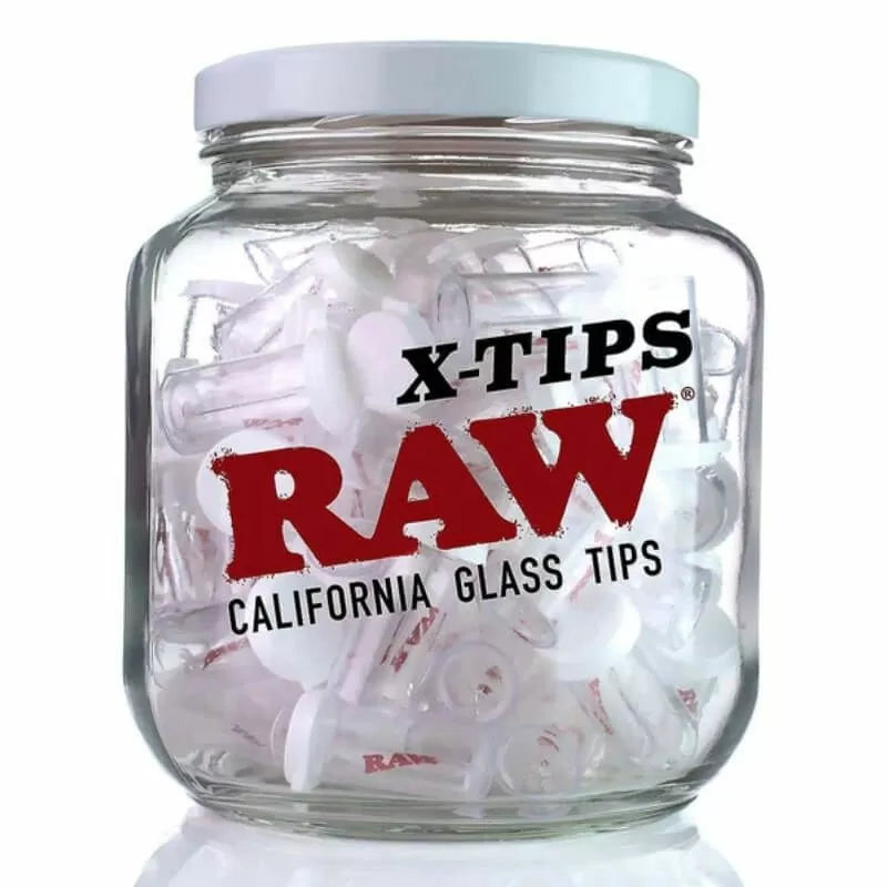 Raw X - Glass Tips - Single or 75 Counts Per Jar