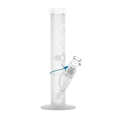 Cookies 14'' V Straight Waterpipe - Clear Logo