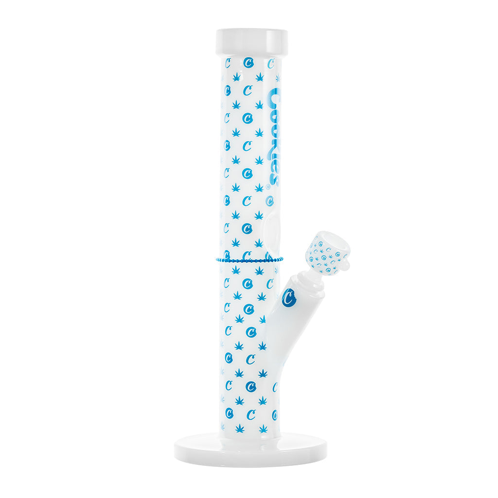 Cookies 14'' V Straight Waterpipe - White Logo
