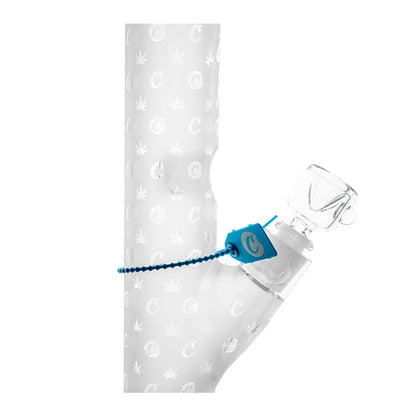 Cookies 14'' V Straight Waterpipe - Clear Logo