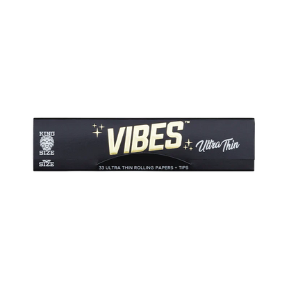 Vibes - Papers With King Size Tips - 33 Per Pack - 24 Pack Per Box