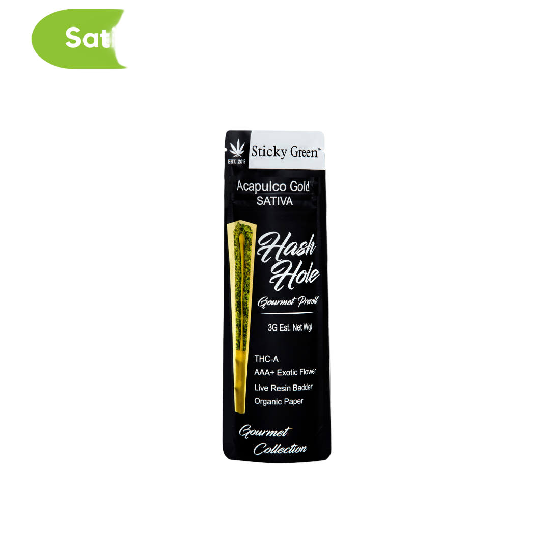 Sticky Green Hash Holes 2ct Pre-Rolls 3g