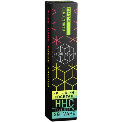 Hi On Nature HHC Cocktail Blend Live Resin 2G Disposable