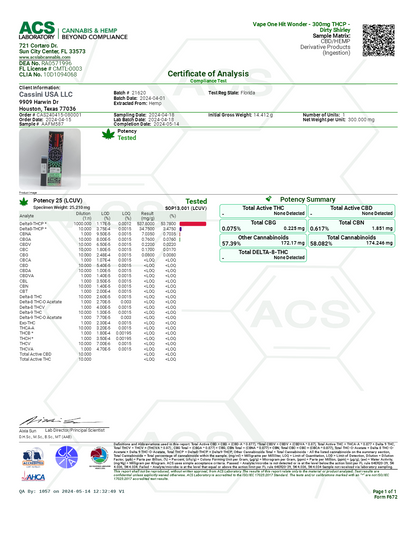Hi On Nature THC-P Live Resin .3g
