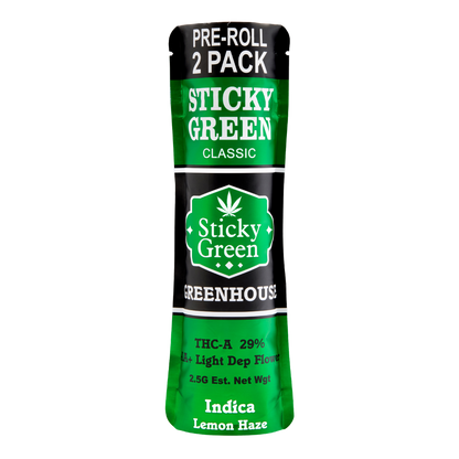 Sticky Green Green House Pre Rolls 2.5g