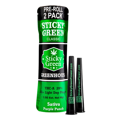 Sticky Green Green House Pre Rolls 2.5g