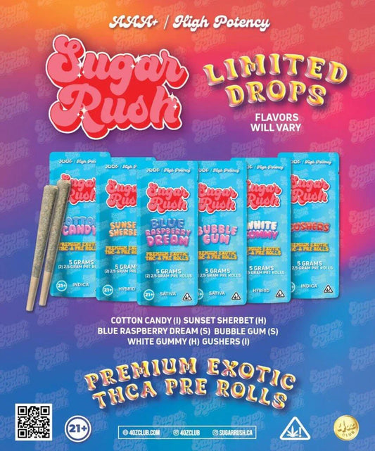 Sugar Rush THC-A Prerolls | 5G