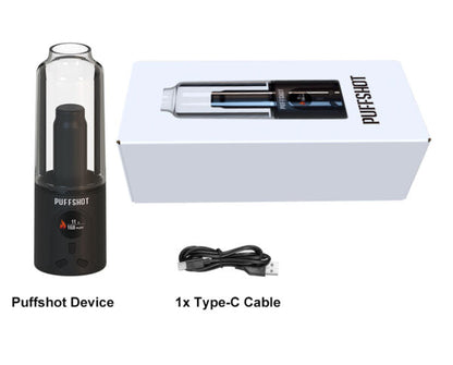 Puffshot Portable Easy-to-Use Vape Cup Blue for 510 Cartridge & Dab