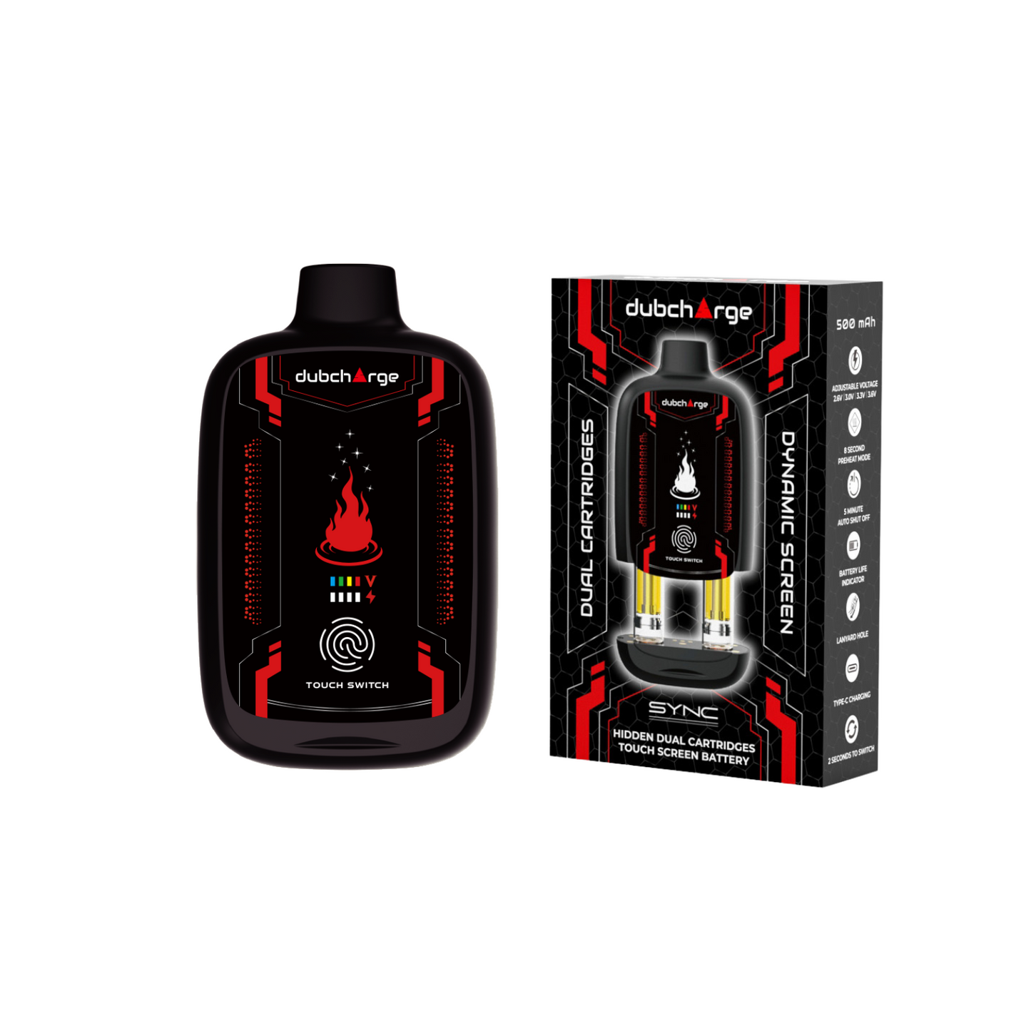 Sync Touch Switch Battery + 2 DubZotics Cartridges