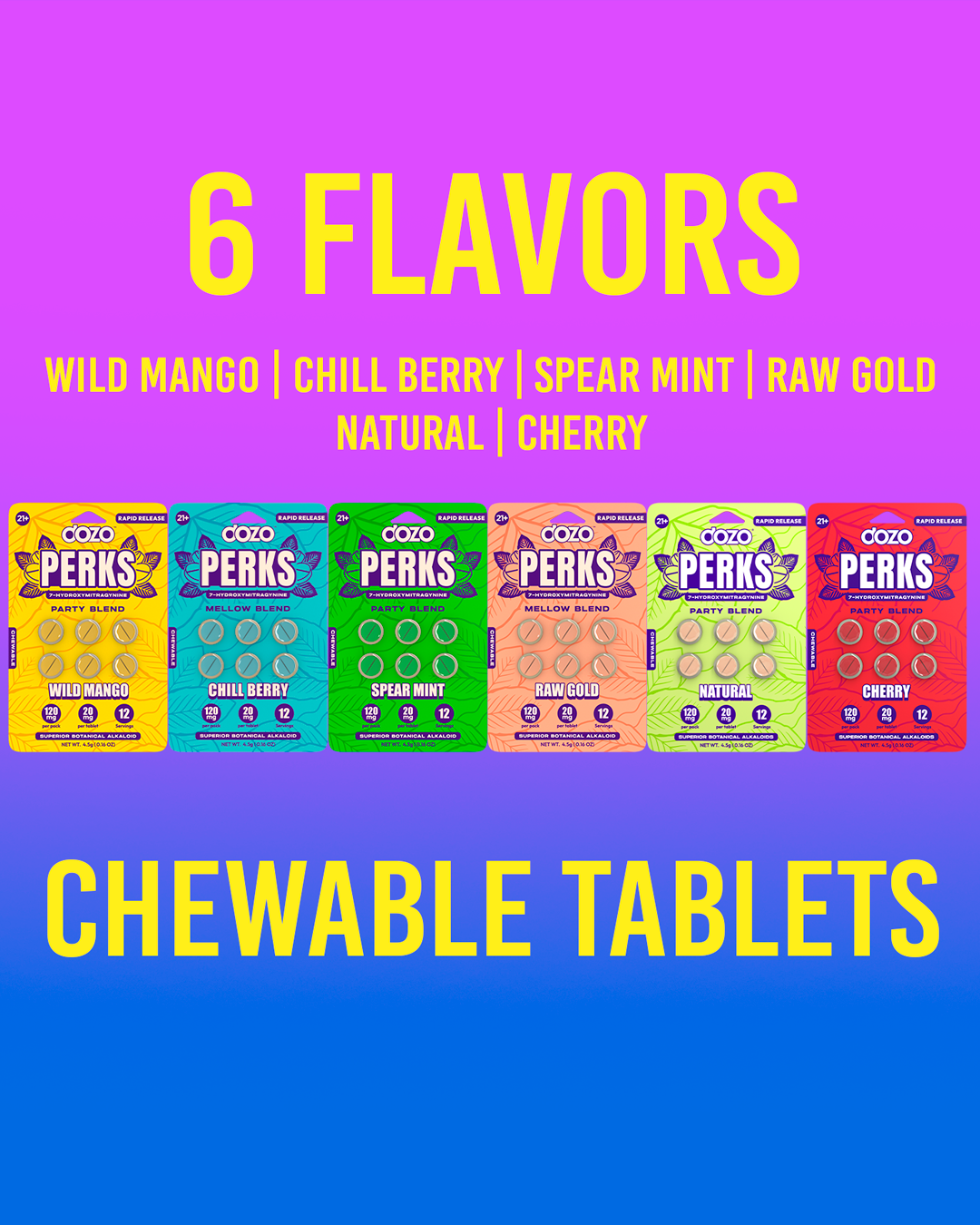 Dozo PERKS 7-OH 120mg 6ct