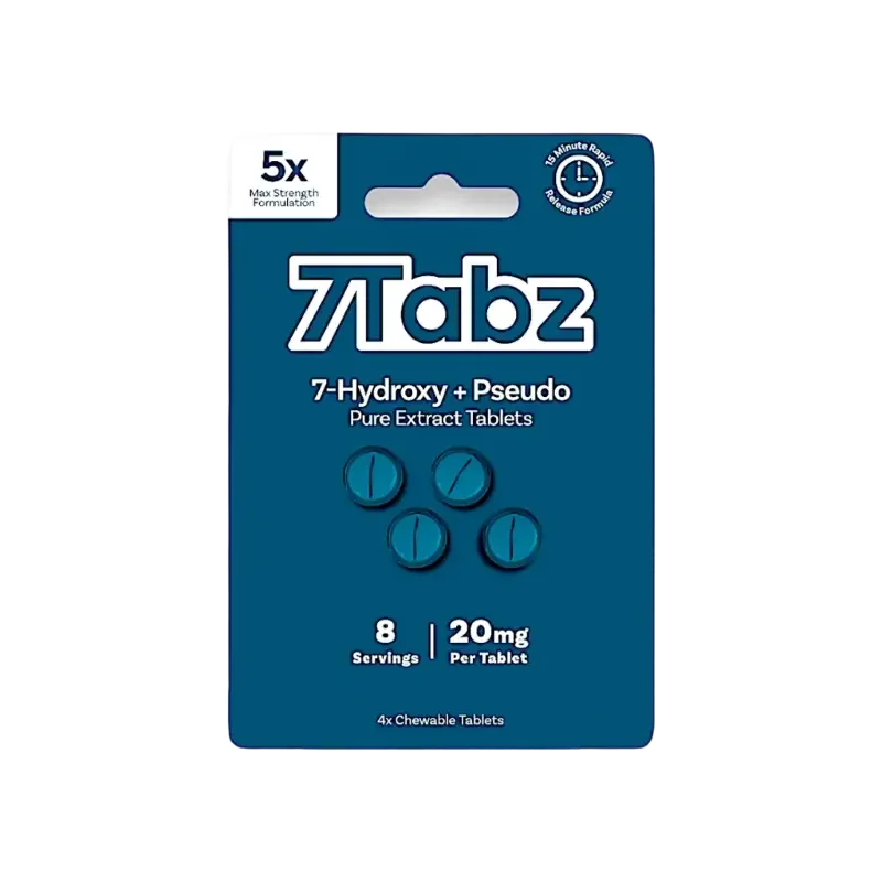 7Tabz 4ct 7OH + Pseudo Tabs 5x Strength 20mg per Tablet
