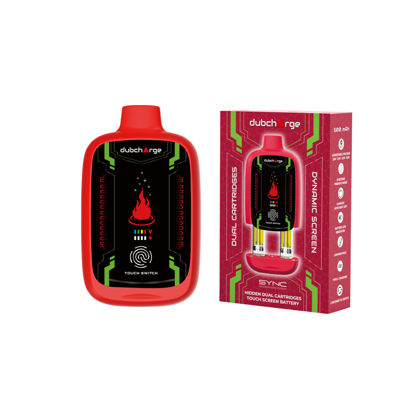 Sync Touch Switch Battery + 2 DubZotics Cartridges
