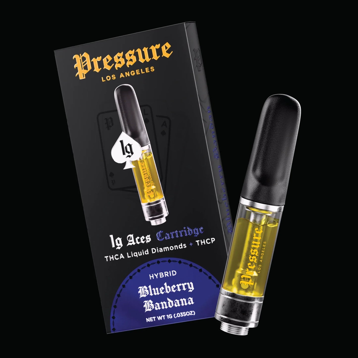 Pressure LA Aces THC-A Liquid Diamonds – 1G Cartridge