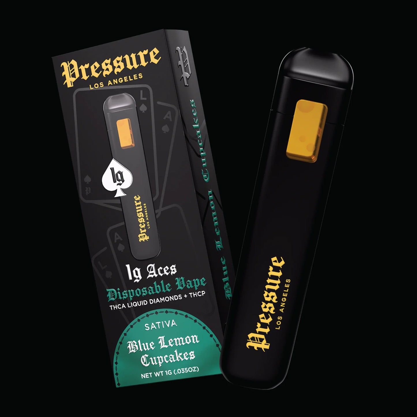 Pressure LA Aces THC-A Liquid Diamonds 1g Disposable