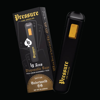 Pressure LA Aces THC-A Liquid Diamonds 1g Disposable