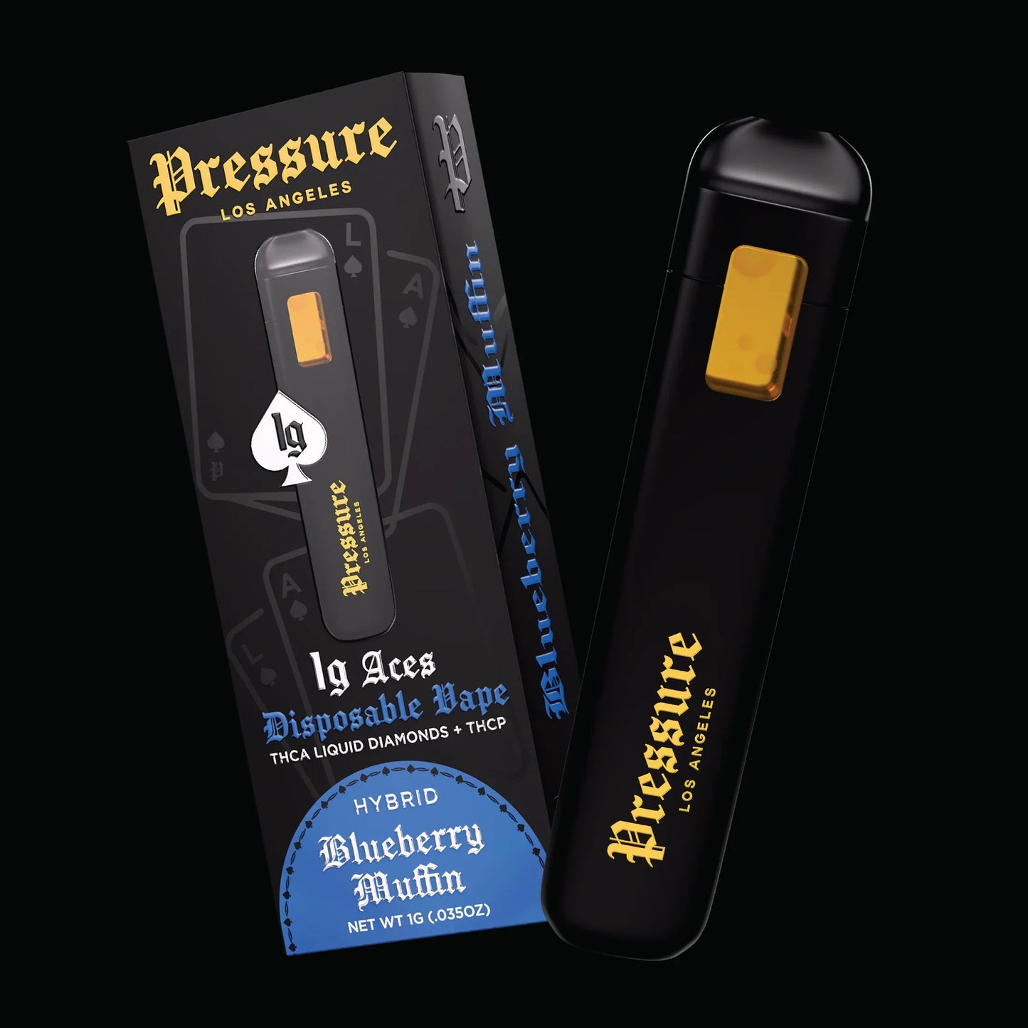 Pressure LA Aces THC-A Liquid Diamonds 1g Disposable