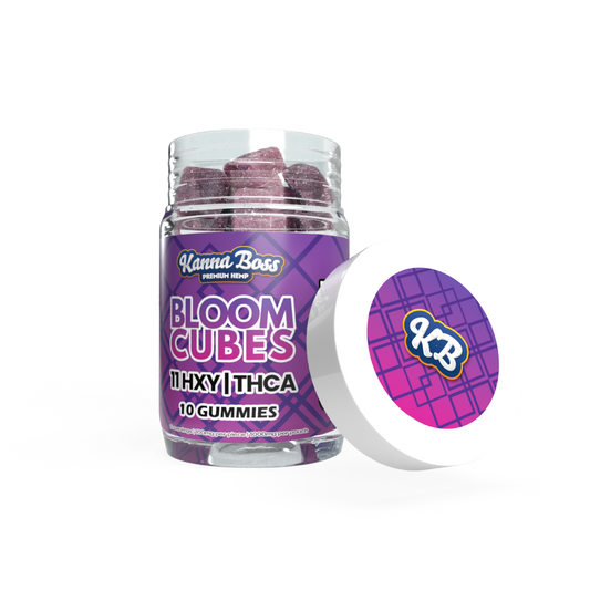 KANNA BOSS BLOOM CUBES GUMMIES GRAPE - 10CT