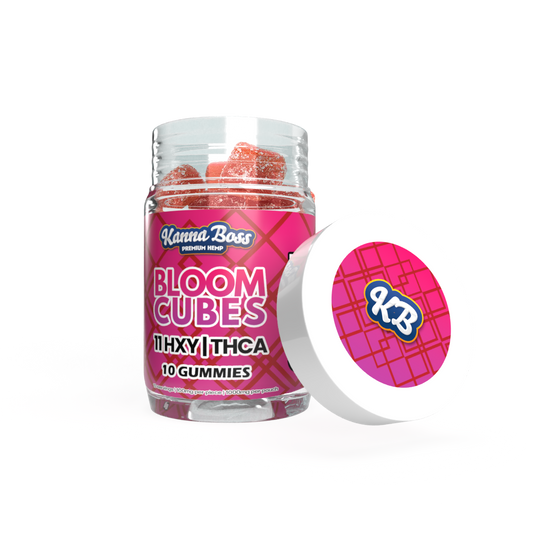 KANNA BOSS BLOOM CUBES GUMMIES STRAWBERRY - 10CT