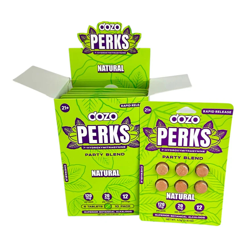 Dozo Perks 7-Hydroxymitragynine Kratom 6CT