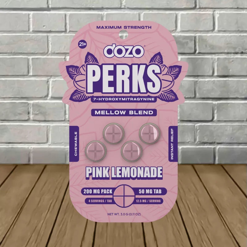 Dozo Perks 7-OH+Caffeine Euphoria Blend Kratom 4CT