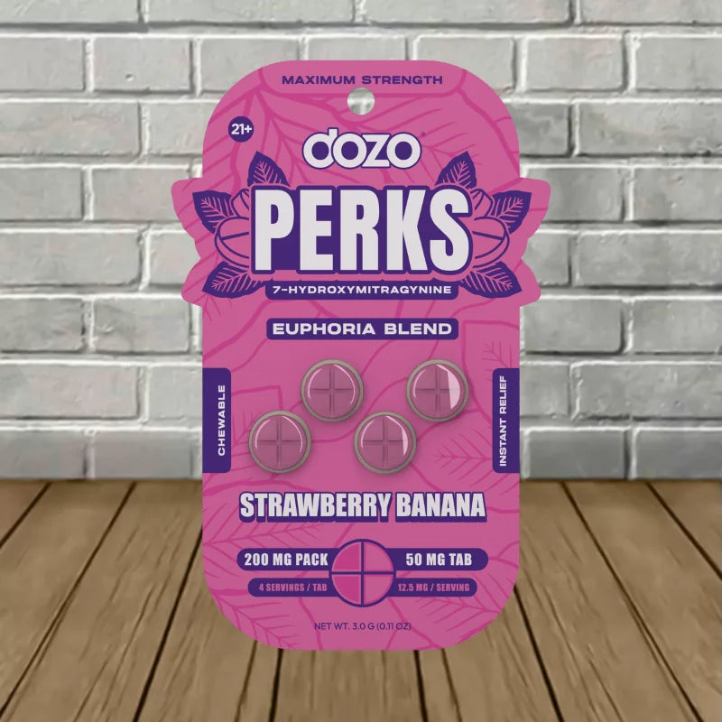 Dozo Perks 7-OH+Caffeine Euphoria Blend Kratom 4CT
