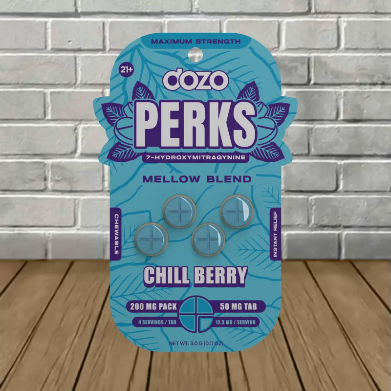 Dozo Perks 7-OH+Caffeine Euphoria Blend Kratom 4CT