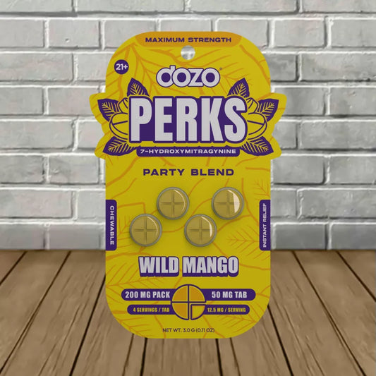 Dozo Perks 7-OH+Caffeine Euphoria Blend Kratom 4CT
