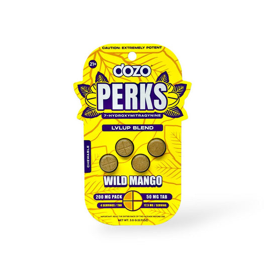 Dozo Perks Maximum Strength 7-OH 200mg 4ct