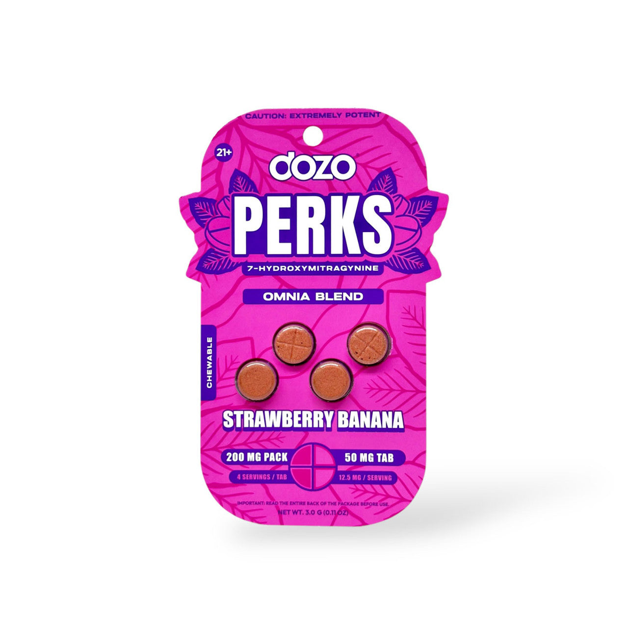 Dozo Perks Maximum Strength 7-OH 200mg 4ct