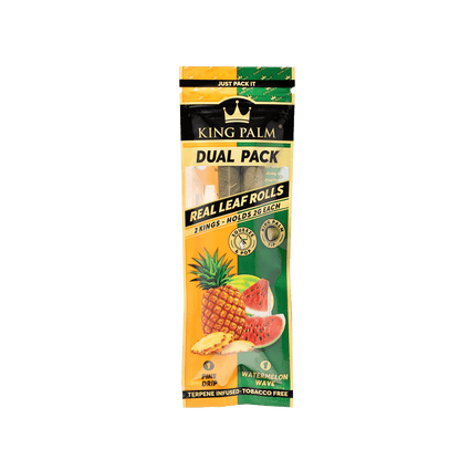 King Palm - Dual Pack Cones - King Size - 2 Grams - 2 Counts Per Pack - 20 Packs Per Display