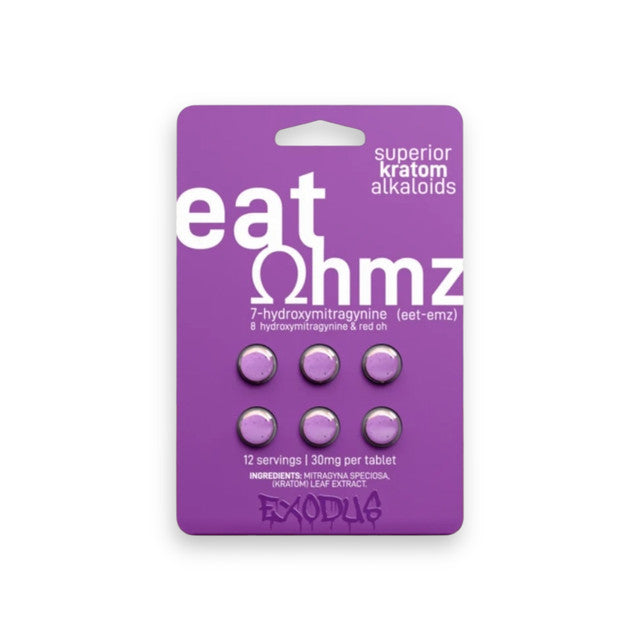 Eat OHMZ Kratom Extract Purple 7-OH+8-OH+Red-OH 120mg 6ct