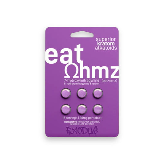 Eat OHMZ Kratom Extract Purple 7-OH+8-OH+Red-OH 120mg 6ct
