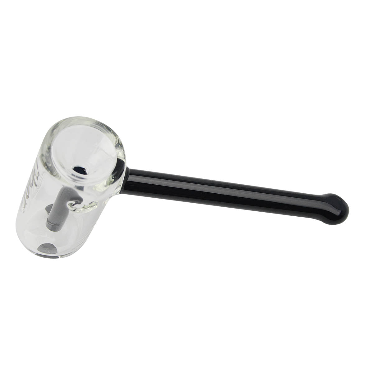 Uber Glass 6" Hammer Bubbler w/ Flat Mouthpiece - Solid Colors