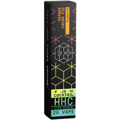 Hi On Nature HHC Cocktail Blend Live Resin 2G Disposable