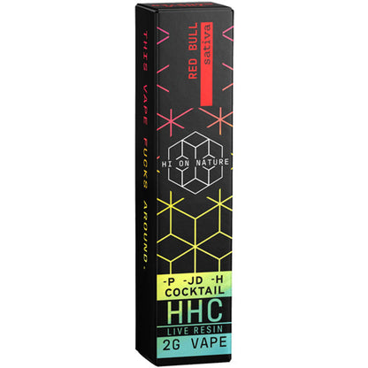 Hi On Nature HHC Cocktail Blend Live Resin 2G Disposable