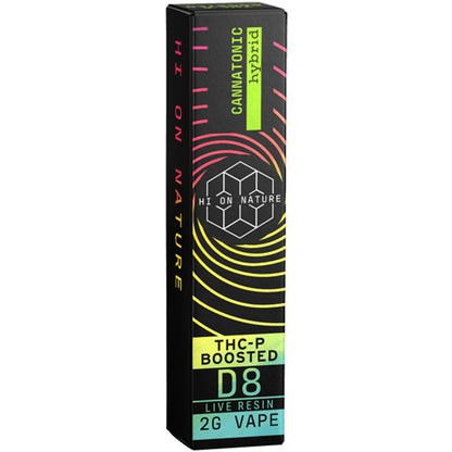 Hi On Nature THC-P Boosted D8 Live Resin 2G Disposable